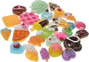 UPKOCH 2sets Resin Charms Decor Flatback Donut Charms Resin Beads for Crafting 30pcs*2
