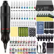 Professional Rotary Pen Set with Tattoo Power Supply Cartridge Needle Tattoo Ink