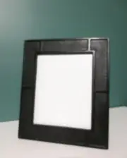 Rare NEW Heavy Black Metal Photo Frame - 13 x 11 3/4" - 8 x 10" Photo - 4 Pounds