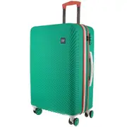 GAP Stripe Hard-shell 76cm LARGE Suitcase Durable Luggage - Turquoise