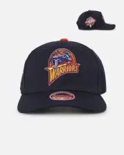 [MITCHELL & NESS] Mitchell & Ness Golden State Warriors 'All Star Collection' Mvp Snapback Navy - Size ONE ONE Navy