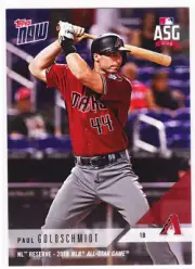 Paul Goldschmidt Diamondbacks NL Reserve All-Star Game ASG 2018 Topps Now AS-20