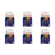 6x 12pc Jasart Coloursphere Jumbo Colouring Pencil Set Art Sketching Triangular
