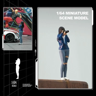 1/64 Scale Diorama Figure Street People Model Resin Character Female