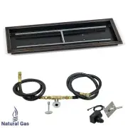 30" x 10" Stainless Steel Drop-In Pan w/ Spark Ignition Natural Gas - Bronze