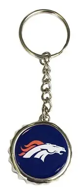 NFL Football Denver Broncos Bottle Opener Key Ring Keyring