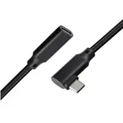 100W Pd 5A Curved Usb3.1 Type 90 Degree Extension Cable Cord 5M Usb Cables Hubs & Adapters