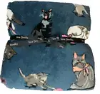 NEW Vera Bradley Throw Blanket Cat's Meow 80” X 50” Reduced!