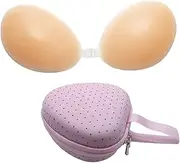 [YAVO-EU] Adhesive Bra Invisible Adhesive Bra, Reusable Silicone Strapless Bra Sticky Invisible Push Up Silicone Bra for Backless Dress All Backless Clothing