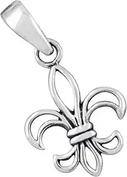 [AFP] Fleur de Lis Small Pendant 925 Silver, Sterling Silver, ohne stein