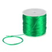 1.5mm Nylon Satin Cord 60 Yards Bracelet String Beading Thread, Dark Green