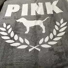 LARGE 60 x 72 Victoria Secret Pink SHERPA Dog Crest Logo SOFT COZY PLUSH BLANKET