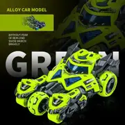 Pull Back Cars Vehicles Motorcycle Launcher Toy Die-cast 3 in 1 Catapult Race Trinity Chariot (Green)
