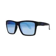LXD Men’s Scholz Mirror Polar Sunglasses Matt Black with Blue Lens
