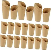 WATIIFUFU 100pcs Snack Cups for Take out French Fries Holders Convenient Snack Boxes for Parties for Fried Chicken Waffles and Treats
