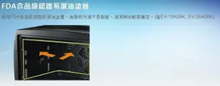 CHIMEI奇美26L易潔式後旋風電烤箱 EV-26A0BK 另有 NU-SC110 NU-SC180 NB-F3200