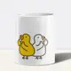 伸縮自如的雞與鴨"ㄇㄉㄈㄎ"馬克杯陶瓷杯 (6.9折)