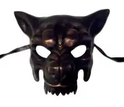 Scary Copper Wolf Masquerade Party Halloween Mask by KBW