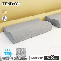 在飛比找momo購物網優惠-【TENDAYS】玩色柔眠記憶枕(極致灰 8cm)