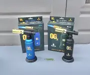 NEW Blink OG02 Dual Flame Torch Refillable Special Edition. Black and Blue.