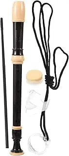 LRXIYODE Portable Wind Instrument 8 Hole Soprano Recorder Kids Clarinet Beginner Practice Plastic with Case