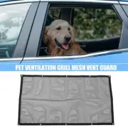 115x62cm Car Window Pet Gate Puppy Ventilation Grille Mesh Vent Guard Black