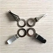 CHENGHAO 5pcs Auto Air Conditioner Air Outlet Perfume Clip White Stainless Steel Perfume, Glass Bottle Fittings, Clip (Color Name : 5pcs Black O)