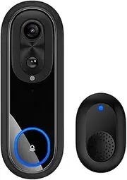 [Justivana] 5G 2.4G WiFi Video Doorbell 1080P Wireless Smart Intercom Camera IP65 Waterproof Ring Bell with 7000mAh Battery