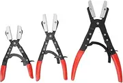 3 Pcs Hose Clamp Pliers, Adjustable Hose Pinch Off Pliers Set in 3 Different Sizes, Hose Clamp Line Plier, Use for Fuel Hoses, Gas Lines, Coolant Hoses, Brake Hoses