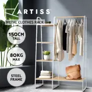 Heavy Duty Artiss Clothes Rack Airer Rail Garment Wardrobe Metal Storage Shelf