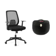 Loctek Ergonomic Sit With YZ201 Ergonomic Mesh Office Chair Bundle, With Armrest, Comfy Memory Seat Cushion [CHRLCK2012]