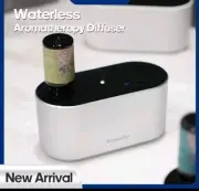 Premium Portable Waterless Aroma Diffuser Compact White/black ice scent included