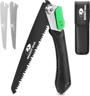 3 in 1 Folding Saw, Pruning Hand Saw with Wood, Metal and PVC Blade, Camping Saw