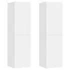 Tv Cabinets 2 Pcs White 30.5X30x110 Cm Engineered Wood Wood TV Stands & Entertai