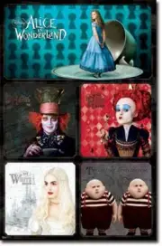FANTASY MOVIE POSTER Alice in Wonderland Group