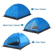 Outdoor Dome Tent for 2 Persons with Removable Rain Fly and Fiberglass Poles