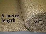18oz Natural Burlap Hessian Fabric 1.8m wide x 3 metre length