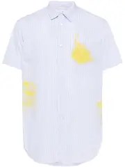 [COMME des GARCONS SHIRT] 印花黃色襯衫