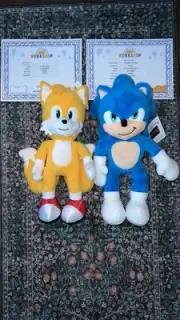 NWT Build a Bear Workshop SONIC 3 Movie-Tails & Sonic