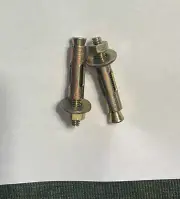 100 pcs. 1/4" X 2 1/8" OUTDOOR Concrete Sleeve Bolt ANCHORS with washers & nuts