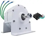 12V,500W-5000W Electric Alternator Generator, Low RPM Motor Permanent Magnet Rare Earth Turbine 12V 24V 48V with Base for Water/Wind Turbine Generator
