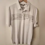 NWT Travis Mathew Last Stand Golf Polo Shirt Mens Sz Large