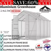 Greenfingers Greenhouse Aluminium Green House Polycarbonate Plant Garden Shed