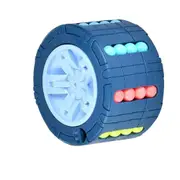 3D Cylinder Cube Toy Magical Bean Gyro Rotate Slide Puzzle Games Relieve Stress Children Educational Montessori Infant Toys Gift