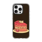iPhone 16 Pro Clear Case MagSafe Compatible Strawberry Dog Puppy Cake