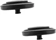 2 Pcs Toilet Tank Fittings Inlet Valve Fill Valve Sealing Ring Tank Float Valve Diaphragm Silicone Black Seal