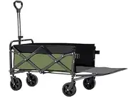 Camping Car Outdoor Camping Carts Wheel Folding Cart Handcart Basket Dolly Portable Picnic Wagon Multifunctional(5in Wheeled cart)