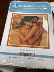 Joy Sunday Cross Stitch Kit RA288 Embrace3 25 X 26” New 11 Ct Stamped. NOS