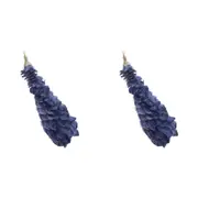 2x LVD Clip Peacock Dusty Blue Decorative Sculpture Ornament Home/Lounge Decor