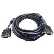 8Ware 10M VGA HD15M Male Cable w/ Filter Male to Male Monitor Display Black